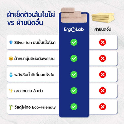 ผ้าขนหนูเช็ดหน้า Bamboo Luxury